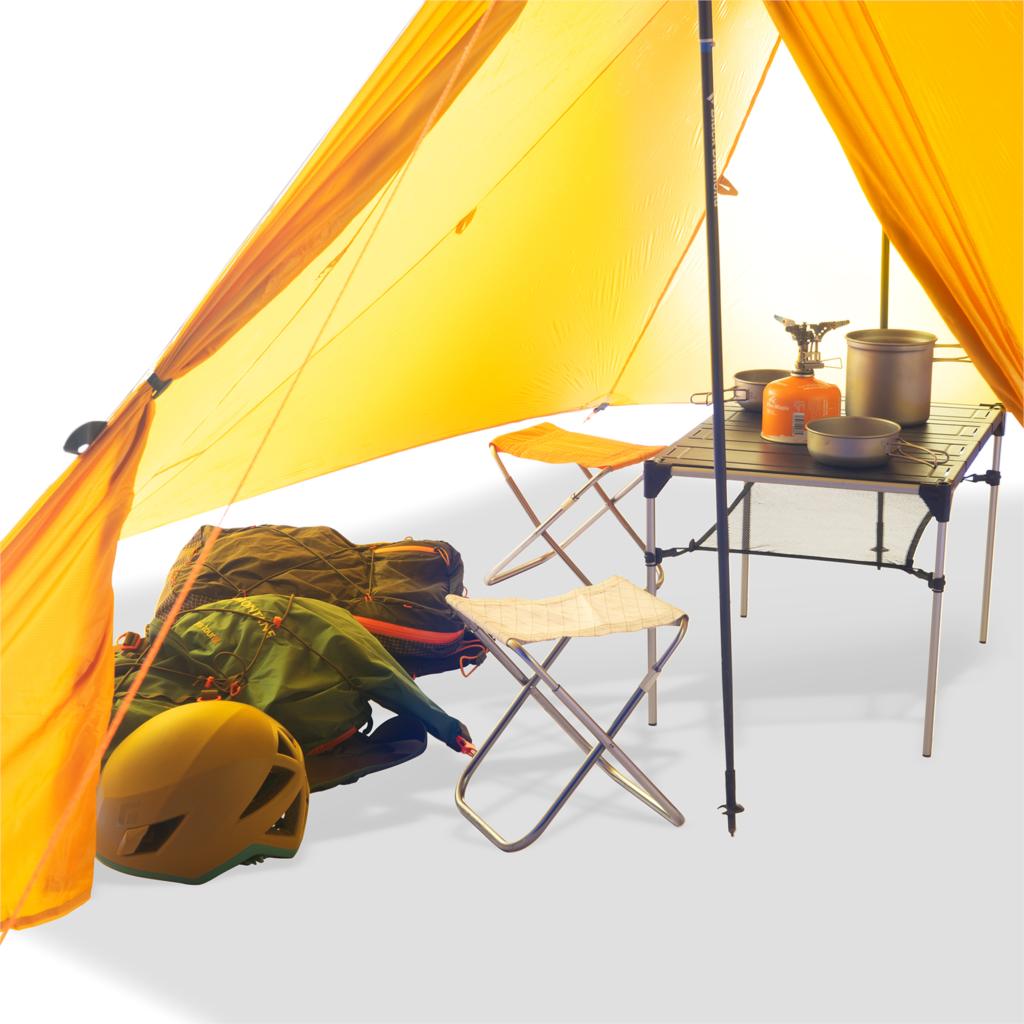 Cheap Goat Tents Ultralight Camping Tent 1 2 Person Outdoor 40D Nylon Silicon Coated Rodless Pyramid Tent Summer Breathable 3 4 Season Inner Tent Tents 